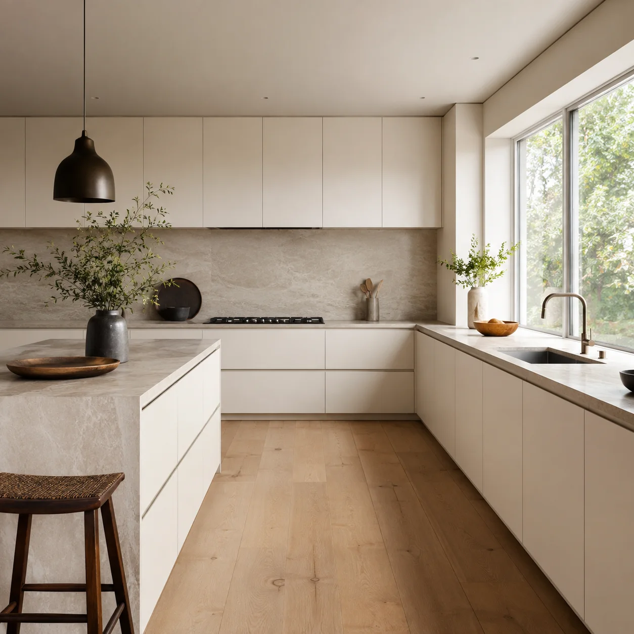 Gardenia White kitchen scene